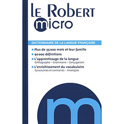 Le Robert micro : dictionnaire d'apprentissage de la langue française