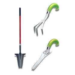 Venteo - Désherbeur + cultivateur + pelle à manche xl - ROOTSLAYER - Outils de Jardin multifonction - Facile d'utilisation 