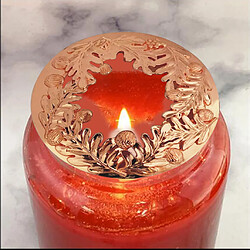 Avis Jar Candle Topper Tea Light Burn Couvre-bougie Uniformément Parfumés Rose Gold