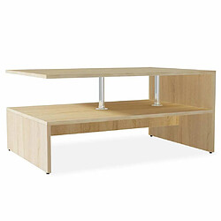 Maison Chic Tabls basse,Table Console pour salon en aggloméré 90 x 59 x 42 cm Chêne -MN75561