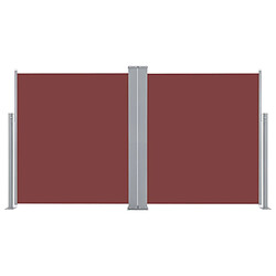 Helloshop26 Auvent paravent store brise-vue latéral rétractable de patio jardin terrasse balcon protection visuelle écran 140 x 600 cm marron 02_0007408