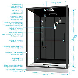 Acheter Aurlane Cabine de douche rectangle