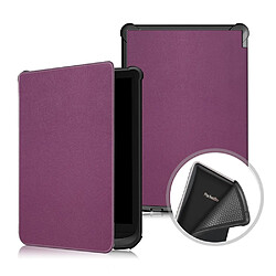 Coque en TPU + PU couleur unie violet pour votre PocketBook 616/627/632/632 Plus