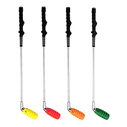 Golf Swing Trainer Tool Training Stick Débutant Pratique Auxiliaire Jaune