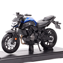 Universal Échelle 1/18 Mercer 2018 Yamaha MT 07 Moto Voiture jouet moulée sous pression YZR M1 Bicycle YZF R1 R6 Road Star Racing Cadeau |(Bleu)