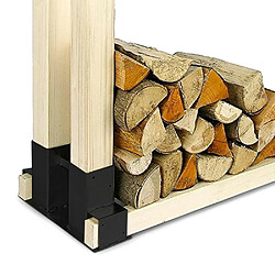 Helloshop26 Dispositif facilitant le gerbage du bois support pour le bois de chauffage 16_0002754