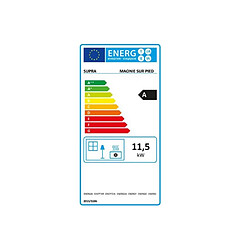 Poêle à bois fonte 11.5kw noir - FR9016190B - SUPRA