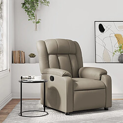 Maison Chic Fauteuil Relax pour salon, Fauteuil inclinable Cappuccino Similicuir -GKD38372