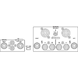 IMG Stage Line pour couple 500 stéréo PA Amplificateur Noir