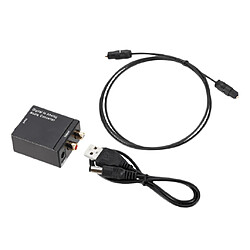 Convertisseur Numérique-Analogique Audio ,Adaptateur avec Câble Audio Optique ,Toslink / Fibre SPDIF vers RCA pas cher