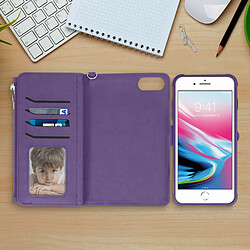 Acheter Avizar Étui iPhone 6 Plus/6S Plus/7 Plus/8 Plus Portefeuille Coque Amovible - Violet