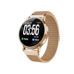 YP Select 1.22 pouces Écran couleur Pression artérielle Moniteur de fréquence cardiaque Sport Bluetooth Montre-bracelet intelligente-Doré