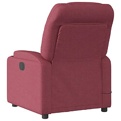 Acheter Maison Chic Fauteuil Relax pour salon, Fauteuil de massage inclinable électrique Rouge bordeaux Tissu -GKD60448