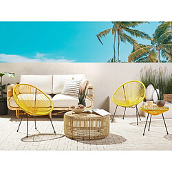 Acheter Beliani Chaise de jardin ACAPULCO II Jaune