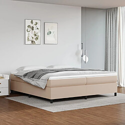 Maison Chic Lit Adulte - Lit simple Lit à sommier tapissier avec matelas moelleux - Meuble de Chambre - Cappuccino 200x200 cm -MN88327