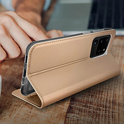 Étui Samsung Galaxy S20 Ultra Porte-carte Support Vidéo Dux Ducis Rose Gold pas cher