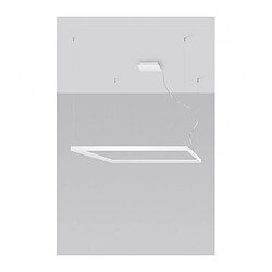 Luminaire Center Plafonnier LED intégré Nelya Integrated Aluminium blanc 1 ampoule 150cm