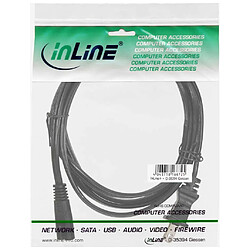 InLine Câble d'alimentation USA, Euro8, noir, 3,0 m