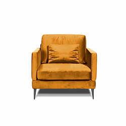 MAISON AUBERTIN Fauteuil Splendido Velours Jaune 1 Place