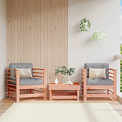 Maison Chic Lot de 2 Chaises de jardin,Fauteuil d'extérieur cm bois massif douglas -MN66605