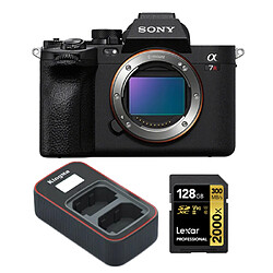 Sony Alpha A7R V Caméra+Lexar 128GB Professional 2000x UHS-II SDXC Memory Card +Kingma Sony NP-FZ100 LCD Dual USB charger