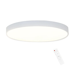 NETTLIFE Plafonnier LED 28 cm 30 W rond IP44 Lampe de chambre à intensité variable pour sous-sol Lampe de salle de bain et couloir avec télécommande