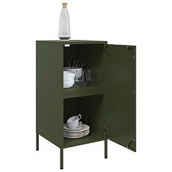 Acheter vidaXL Buffet vert olive 36x39x79 cm acier