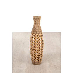 Vase de sol Alexandra House Living Marron PVC Fibre naturelle 24 x 80 x 24 cm