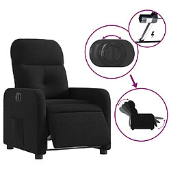 Acheter vidaXL Fauteuil inclinable électrique Noir Tissu