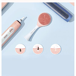 Universal Nettoyage du visage, brosse à dents, bruit de la tête, brosse à dents électrique.(Rose) pas cher