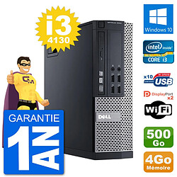 PC Dell 9020 SFF Intel Core i3-4130 RAM 4Go Disque Dur 500Go Windows 10 Wifi - Occasion