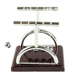 Yonis Mini Newton Cradle 10mm Argenté Pour Bureau