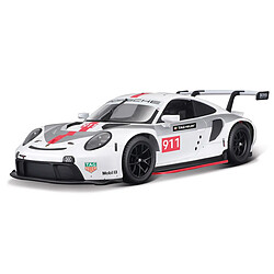 Universal 1: 24 Porsche 911 RSR Coupe statique Moulée sous pression Voiture modèle collectable Jouets(blanche)