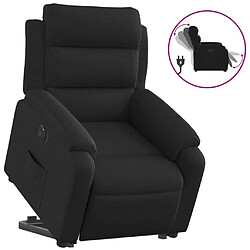 Maison Chic Fauteuil Relax pour salon, Fauteuil inclinable électrique noir tissu -GKD46803