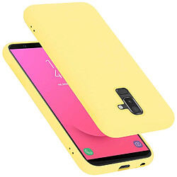 Cadorabo Coque Samsung Galaxy A6 PLUS 2018 Etui en Jaune