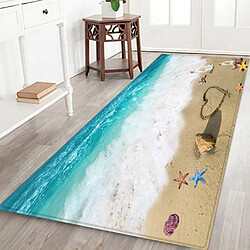 Acheter Tapis Tapis De Sol Tapis Home Strip Moderne Bleu Clair 40x120cm