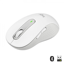 Souris Sans Fil Logitech Signature M650 L - Grande Taille Silencieuse, Bluetooth, Boutons Programmables - Blanche