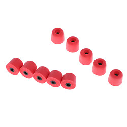 bouchons d'oreilles earbud memory foam earplug pour casque inear 3.0mm rouge