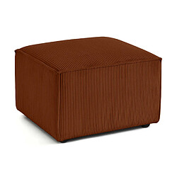 Lisa Design Arty - pouf d'appoint - en velours côtelé