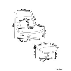 Avis Beliani Fauteuil TOVIK Tissu Vert clair