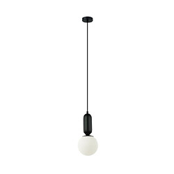 Luminaire Center Suspension Aldeva Verre,Acier Noir