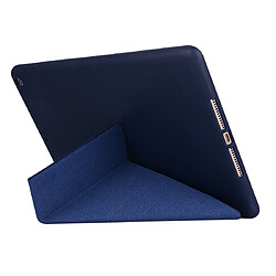 Wewoo Housse Étui Coque Pour iPad 10,2 pouces TPU Déformation horizontale Etui en cuir avec support Bleu pas cher