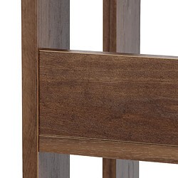 Avis Iris Ohyama, Open Wood Rack OWR-200 Etagère 3 casiers/Meuble de rangement 3 étages en bois, Chêne brun, L20 cm