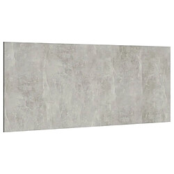 vidaXL Tête de lit Gris béton 200x1,5x80 cm Bois d'ingénierie