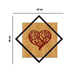 Avis EPIKASA Décoration en Métal et Bois Cœur 1