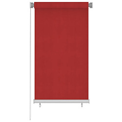 vidaXL Store roulant d'extérieur 80x140 cm Rouge PEHD