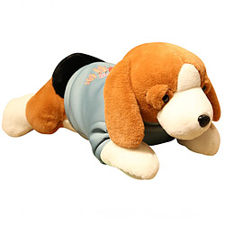 Universal 60 cm peluche kawaii chien peluche couché beagle chiot avec vêtements oreiller doux mignon animal poupée bébé fille cadeau d'anniversaire | Peluche animaux