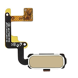 Bouton Home + Nappe de connexion pour Samsung A3 2017 - Or