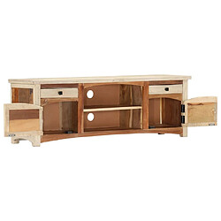 Avis Maison Chic Meuble TV scandinave - Banc TV pour salon 120 x 30 x 40 cm Bois de récupération massif -MN35700