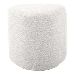 Avis LEITMOTIV Pouf en tissu bouclette Ada Organic blanc.